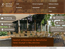 Tablet Screenshot of hotel-stumpf.de